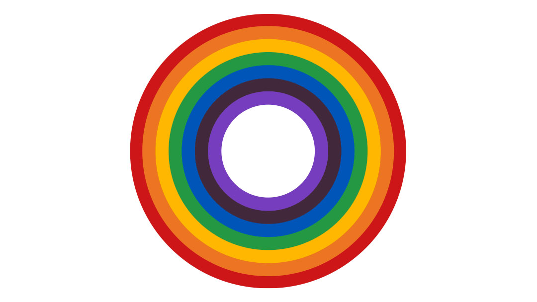 The rainbow has done a full circle
